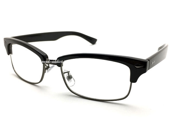 SQUARE NARROW BROW SIRMONT SUNGLASS�ʥ��������ʥ����֥����������ȥ��󥰥饹�� BLACK/GUNMETAL �� CLEAR