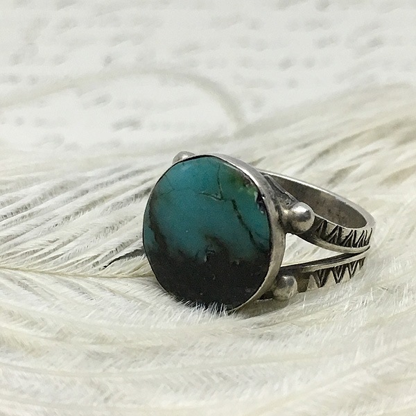  Dead Stock Silver��Turqoise Ring�ʥǥåɥ��ȥå� ����С��ߥ�����������󥰡�