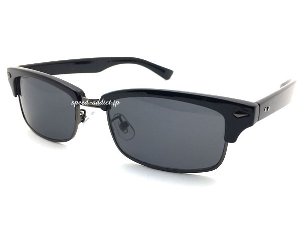 SQUARE NARROW BROW SIRMONT SUNGLASS�ʥ��������ʥ����֥����������ȥ��󥰥饹��BLACK/GUNMETAL �� SMOKE