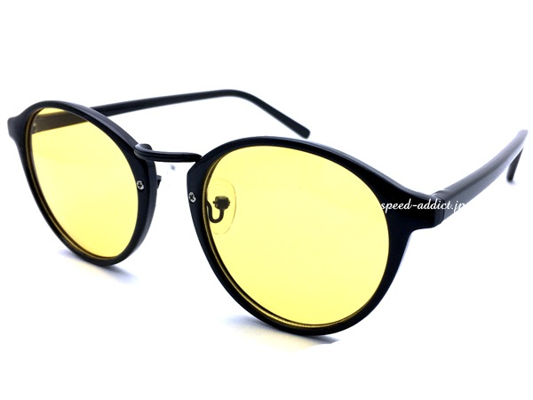 BOSTON SUNGLASS for JAPANESE�ʥܥ��ȥ󥵥󥰥饹for����ѥˡ�����BLACK/BLACK �� LIGHT YELLOW