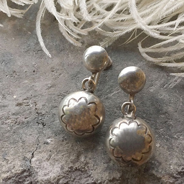  Navajo Pearl Silver Earrings�ʥʥХۥѡ��� ����С������󥰡�