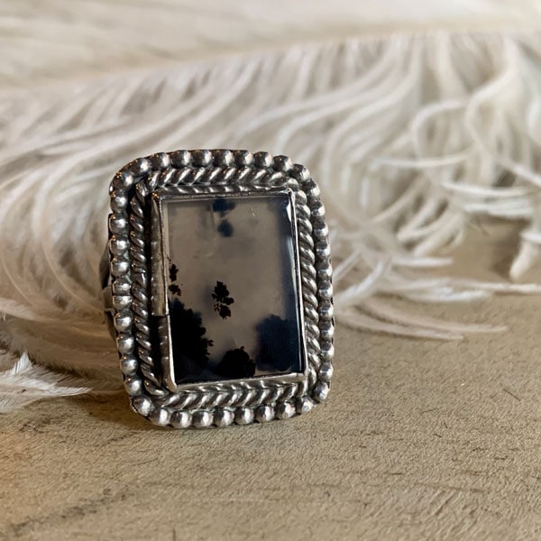 Picture Agate Silver Ring�ʥԥ����㡼�������� ����С���󥰡�