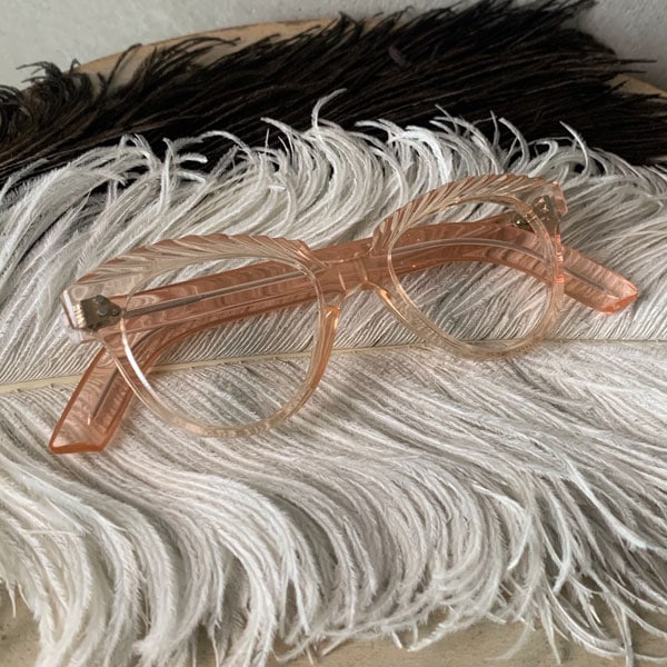 50's FRANCE Fox Frame�ʥե��å��� �ᥬ�ͥե졼���Pink