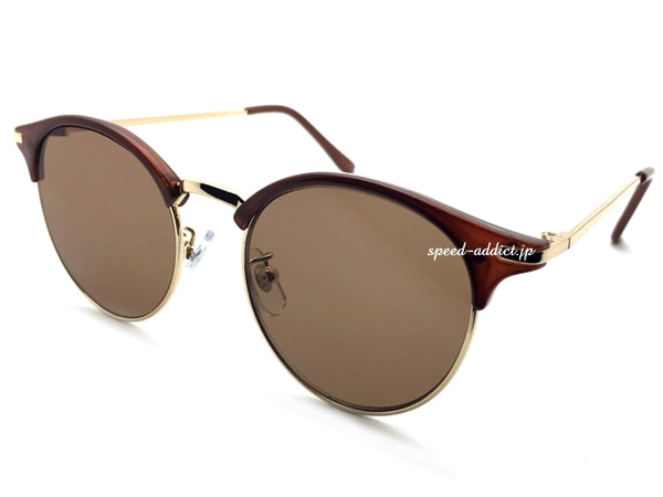 CLASSIC BOSTON SIRMONT BROW SUNGLASS�ʥ��饷�å��ܥ��ȥ󥵡����ȥ֥������󥰥饹��BROWN/GOLD �� LIGHT BROWN