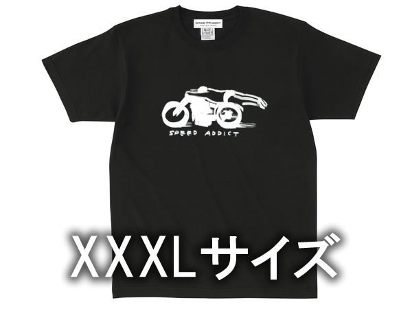 XXXL������ SPEED ADDICT ����� T-shirt��3XL SIZE ���ԡ��ɥ��ǥ�����HANDWRITTINGT����ġ�BLACK