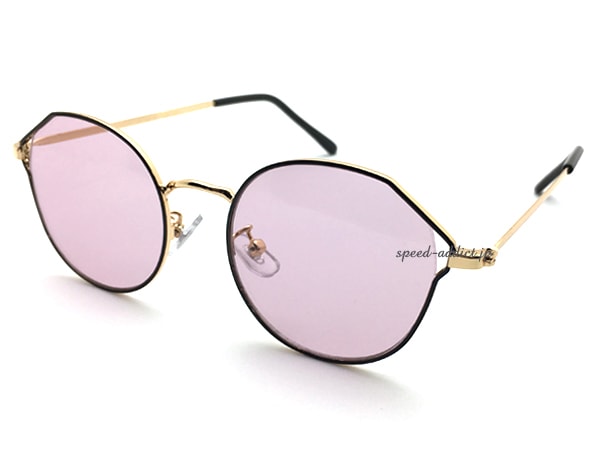 GAP METAL FRAME SUNGLASS��GAP�᥿��ե졼�ॵ�󥰥饹��GOLD/BLACK �� PINK