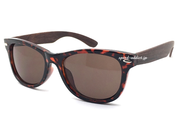 WOOD TEMPLE WELLINGTON SUNGLASS�ʥ��åɥƥ�ץ륦�����ȥ󥵥󥰥饹�ˤ٤ù� �� BROWN
