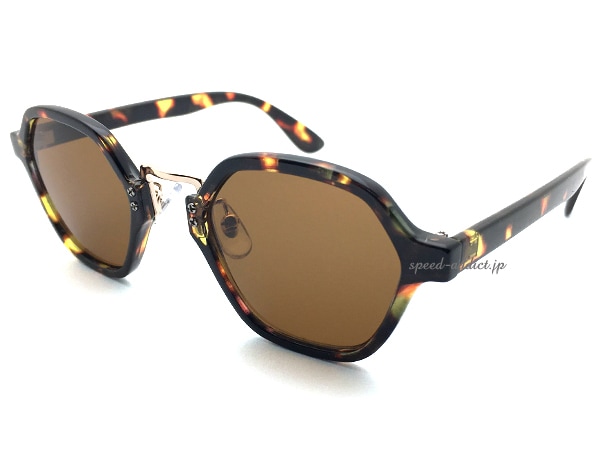 METAL BRIDGE HEXAGON SUNGLASS�ʥ᥿��֥�å��إ������󥵥󥰥饹�ˤ٤ù� �� BROWN