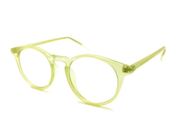FLAT LENS BOSTON SUNGLASS�ʥե�åȥ�󥺥ܥ��ȥ󥵥󥰥饹��CLEAR IVORY �� CLEAR