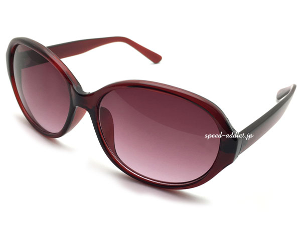 GRADATION LENS BUTTERFLY SUNGLASS�ʥ���ǡ�������󥺥Х��ե饤���󥰥饹��WINE RED �� WINE RED HALF