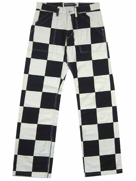 CHECKER PANTS（チェッカーパンツ）WHITE × BLACK | SPEED ADDICT