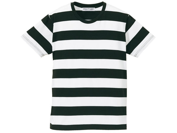 PRISONER BORDER T-shirtʥץꥺʡܡTġBLACK  WHITE