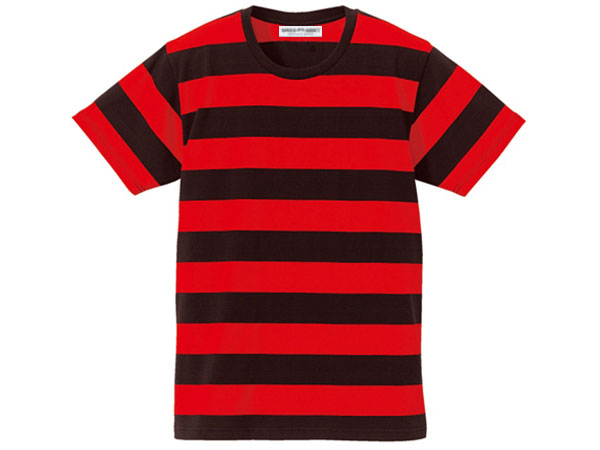 PRISONER BORDER T-shirt（プリズナーボーダーTシャツ）BLACK × RED