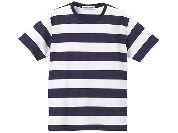  PRISONER BORDER T-shirt�ʥץꥺ�ʡ��ܡ�����T����ġ�NAVY �� WHITE