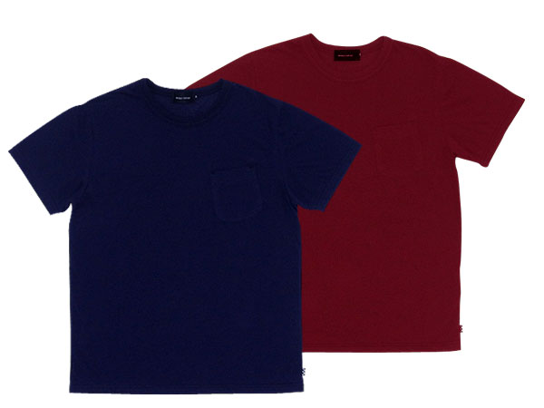 30's DESIGN POCKET T-shirt 2pc SET30sǥݥåT2ȡDEEP PURPLE/WINE RED