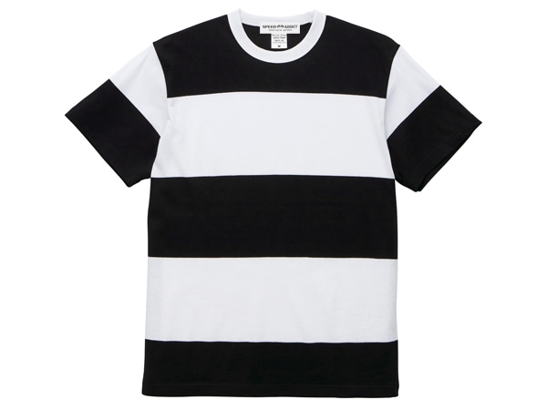 SUPER BOLD BORDER T-shirt�ʥ����ѡ��ܡ���ɥܡ�����T����ġ�BLACK �� WHITE