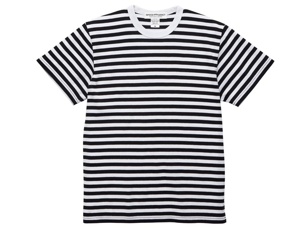 BORDER T-shirt�ʥܡ�����T����ġ�BLACK �� WHITE
