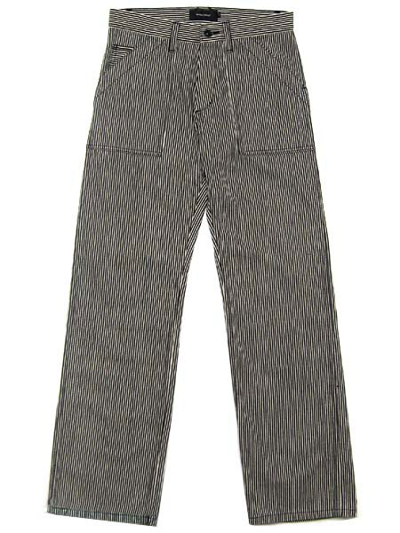 セルビッチ付 BLACK HICKORY PANTS（セルビッチ付ブラックヒッコリー