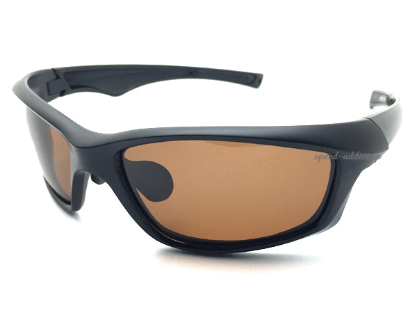 FLEXIBLE NOSE PAD POLARIZED SUNGLASS�ʥե쥭���֥�Ρ����ѥå��и����󥰥饹�˱�ä�BLACK �� �и�BROWN