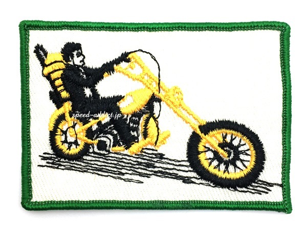国内で当店のみ SAVAGEGROWTHWORLD - Washed Badge Graphic 70's VINTAGE CHOPPER WAPPEN (70sビンテージチョッパー