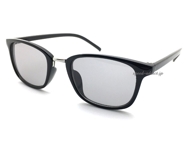 METAL COMBI SQUARE WELLINGTON SUNGLASS�ʥ᥿�륳��ӥ��������������ȥ󥵥󥰥饹��BLACK/SILVER �� LIGHT SMOKE