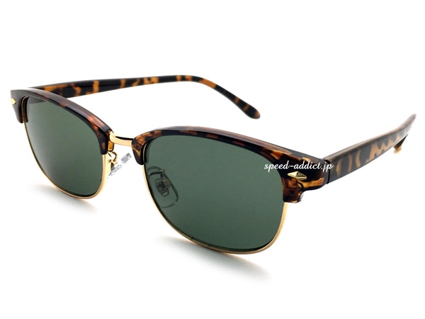 NARROW SIRMONT BROW SUNGLASS�ʥʥ����������ȥ֥������󥰥饹�ˤ٤ù�/GOLD �� DARK GREEN