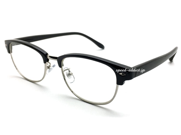 NARROW SIRMONT BROW SUNGLASS�ʥʥ����������ȥ֥������󥰥饹��BLACK/SILVER �� CLEAR