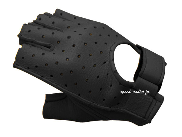 CHURCHILL GLOVE PUNCHING FINGERLESS OTAʥ㡼륰֥ѥ󥰥ե󥬡쥹OTABLACK