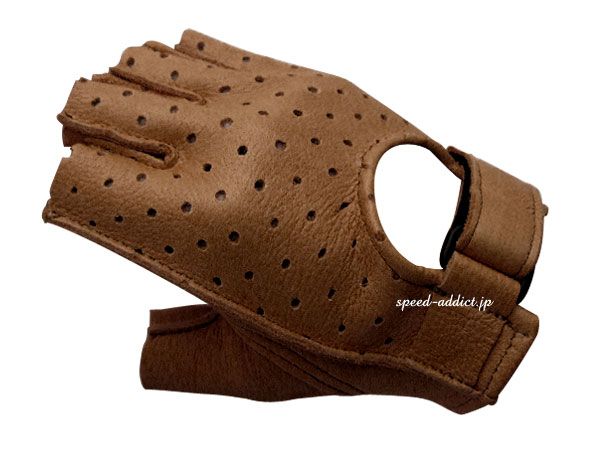CHURCHILL GLOVE PUNCHING FINGERLESS OTA�ʥ��㡼���륰�����֥ѥ���󥰥ե��󥬡��쥹OTA��WALNUT
