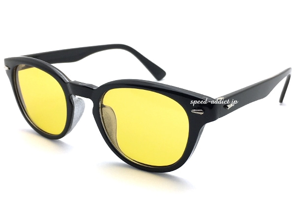 OLD BOSTON SUNGLASS�ʥ�����ɥܥ��ȥ󥵥󥰥饹��BLACK �� LIGHT YELLOW