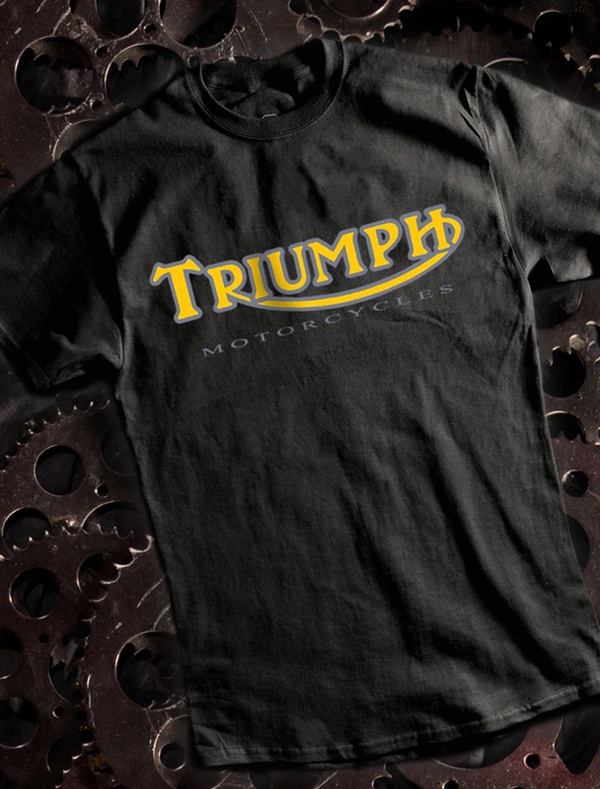 METRO RACING TRIUMPH T-shirt�ʥ�ȥ��졼���󥰥ȥ饤�����T����ġ�BLACK