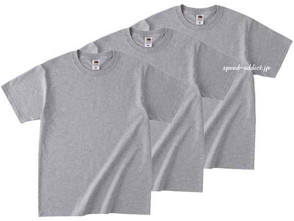 FRUIT OF THE LOOM ܿ͸ T-shirt 3pc SETʥե롼ĥ֥롼T3ȡGRAY