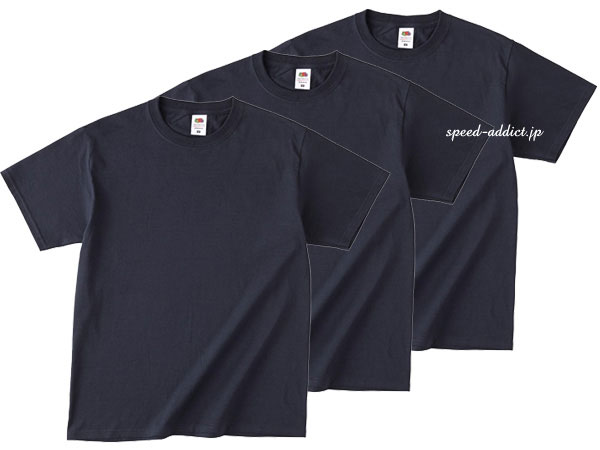 FRUIT OF THE LOOM ���ܿ͸������� T-shirt 3pc SET�ʥե롼�ĥ��֥��롼��T�����3���ȡ�BLACK
