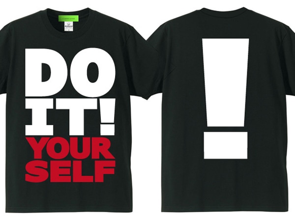 PUNK��DIY�� T-shirt�ʥѥ󥯡�Do It Yourself��T����ġ�BLACK