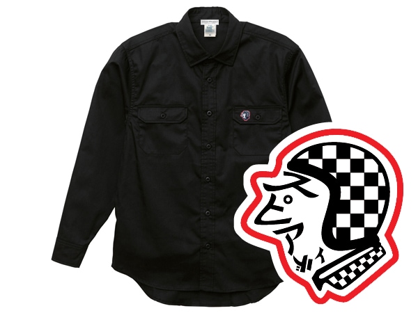 WORK SHIRT SPEED ADDICT TRADE MARK�ʥ������ĥ��ԡ��ɥ��ǥ����ȥȥ졼�ɥޡ�����BLACK