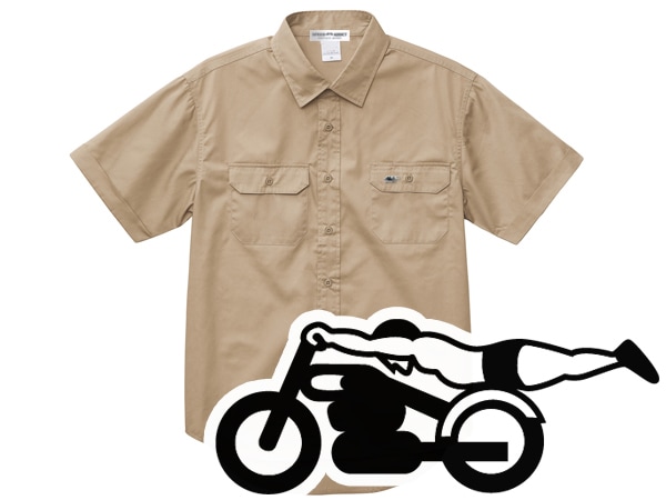 WORK SHIRT S/S ���ԡ��ɥ��ǥ����ȡʥ�������ȾµSPEED ADDICT��BEIGE