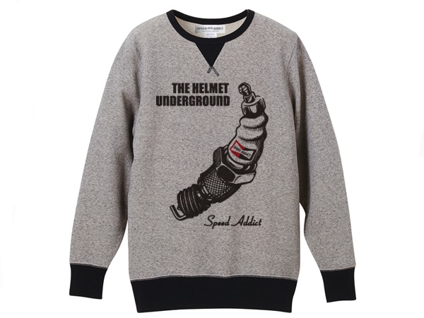 THE HELMET UNDERGROUND VINTAGE SWEAT�ʥإ��åȥ���������饦��ɥӥ�ơ����������åȡ�GRAY