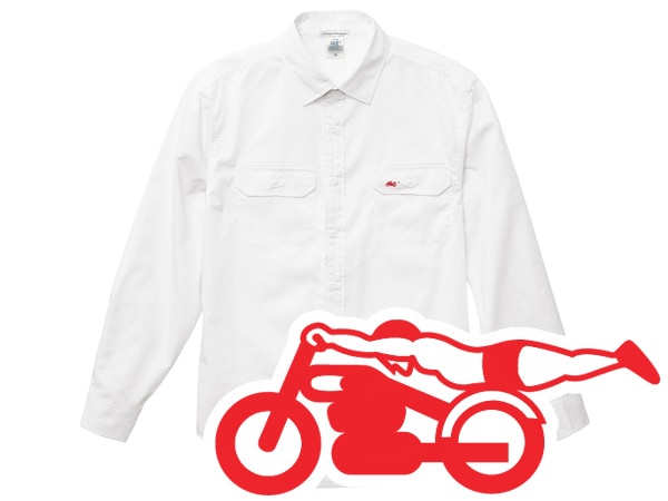 WORK SHIRT ���ԡ��ɥ��ǥ����ȡʥ�������SPEED ADDICT��WHITE
