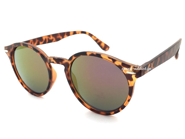CLASSIC ROUND BOSTON SUNGLASS�ʥ��饷�å��饦��ɥܥ��ȥ󥵥󥰥饹�� ��ä��٤ù� �� PINK MIRROR