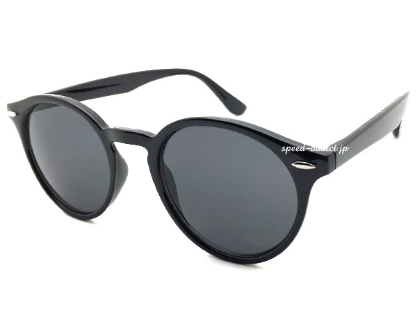 CLASSIC ROUND BOSTON SUNGLASS�ʥ��饷�å��饦��ɥܥ��ȥ󥵥󥰥饹��BLACK �� SMOKE