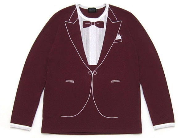 SALEۡ40%OFFۤޤ  L/S T-shirt٤ȥץ륤trompe-l'oei˥ɥ󥰥꡼TġWINE RED