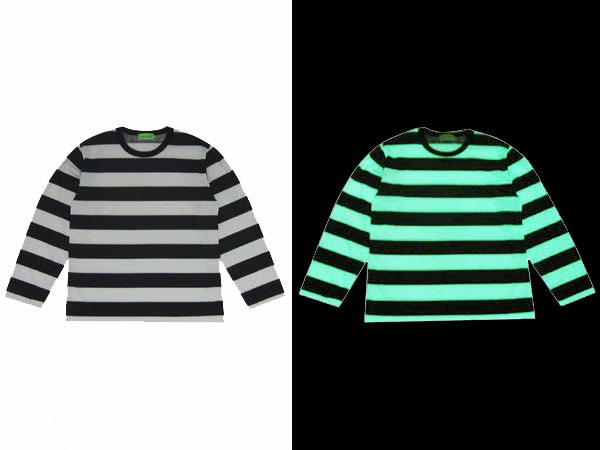 GROW IN THE DARK BORDER L/S T-shirt�ʥ��������󥶥������߸��ܡ��������󥰥��꡼�֣ԥ���ġ�