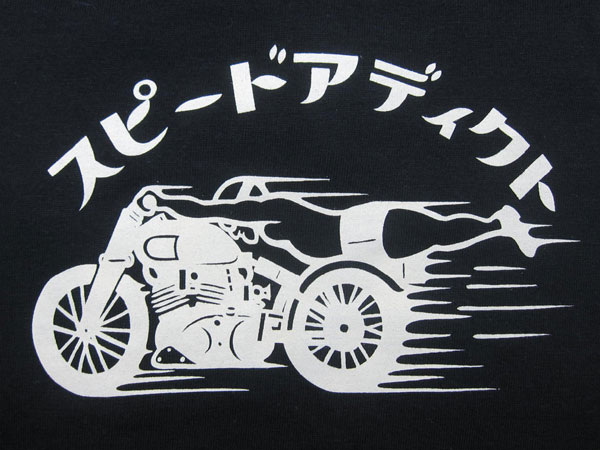���ԡ��ɥ��ǥ����� T-shirt��SPEED ADDICT T����ġ�BLACK