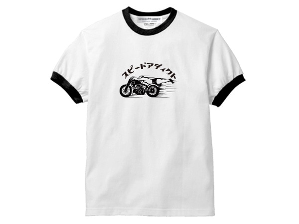 ���ԡ��ɥ��ǥ����� Ringer T-shirt��SPEED ADDICT��󥬡�T����ġ�