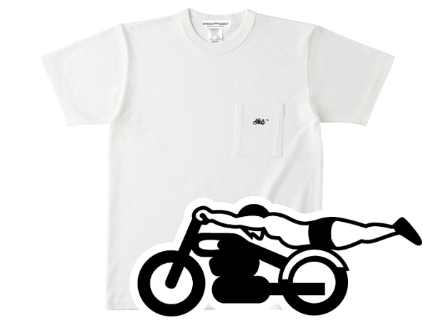 ԡɥǥ POCKET T-shirtSPEED ADDICTݥåTġNATURAL