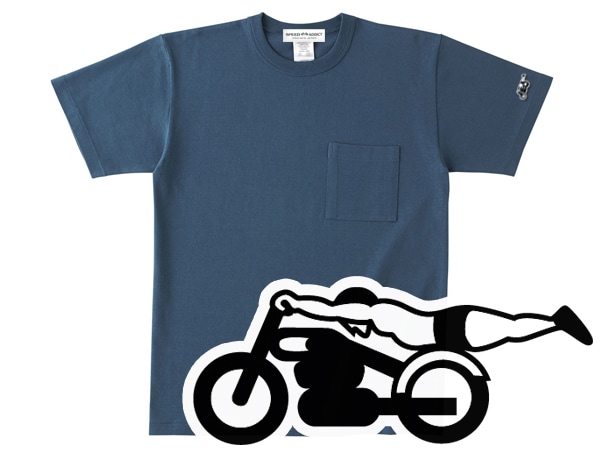 µԡɥǥ POCKET T-shirtµSPEED ADDICTݥåTġDENIM