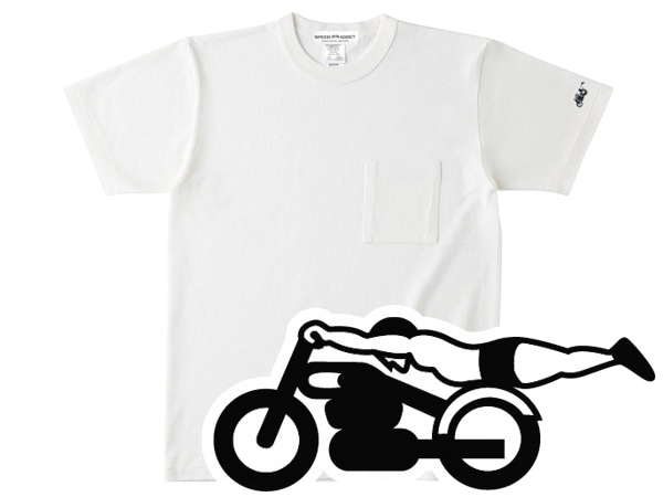 µԡɥǥ POCKET T-shirtµSPEED ADDICTݥåTġNATURAL