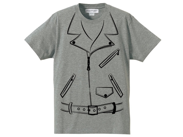 ���ޤ��� W RIDERS T-shirt���٤����ȥ���ץ륤���trompe-l'oei��W�饤������T����ġ�GRAY