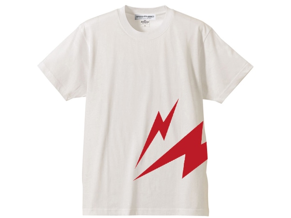 LIGHTNING BOLT �����ɥץ��� T-shirt�ʥ饤�ȥ˥󥰥����ɥץ���T����ġ�WHITE