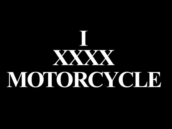 I XXXX MOTORCYCLE T-shirt��I XXXX�⡼������������T����ġ�BLACK